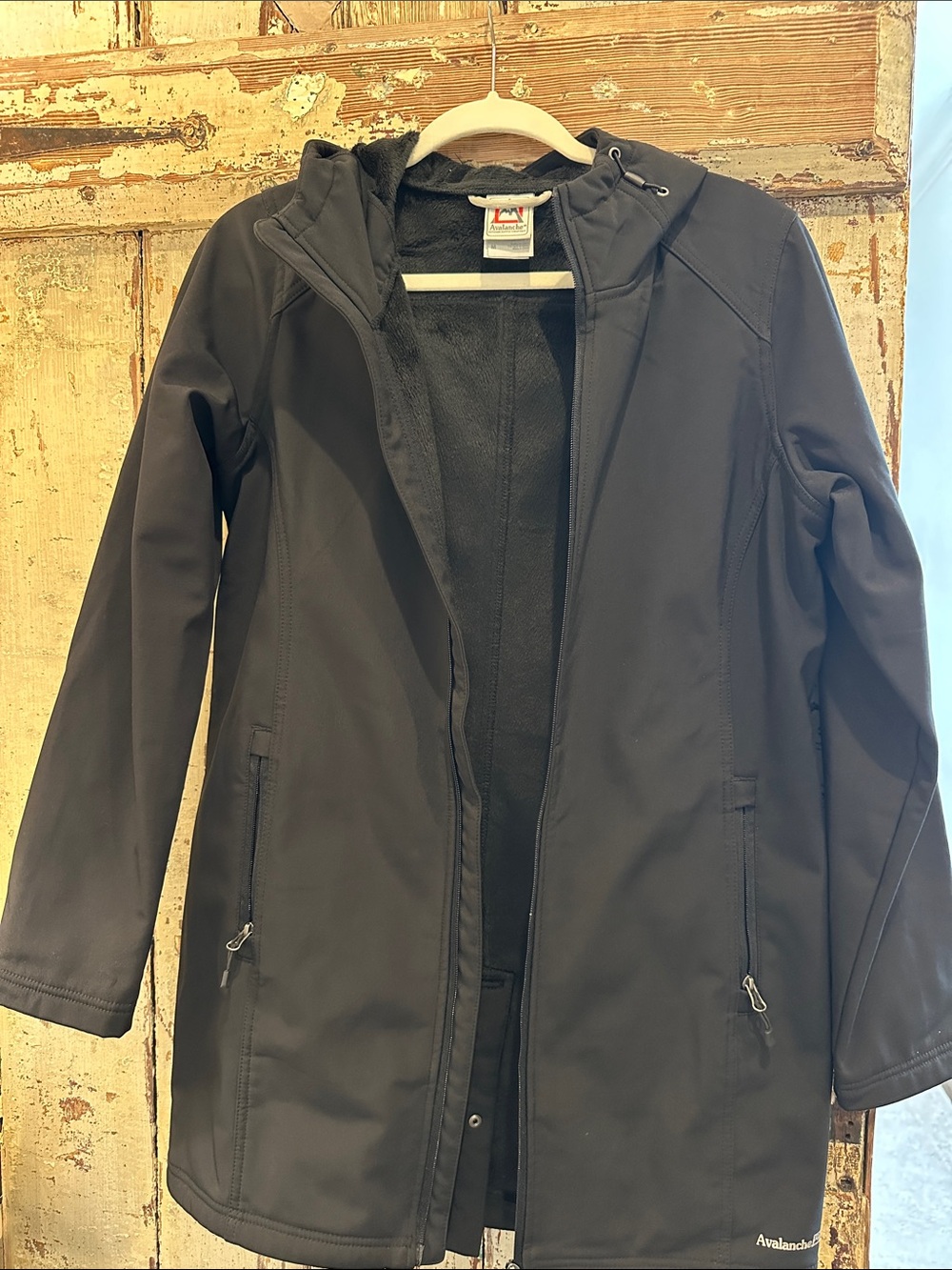 Avalanche womens Black Fleece-Lined All weather Jacket